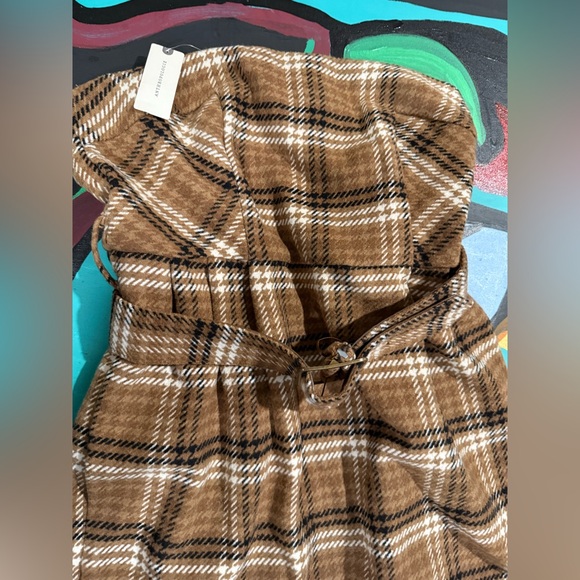 NWT Anthropologie Plaid Mini Dress - Picture 2 of 6